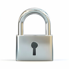 Chrome padlock security safe