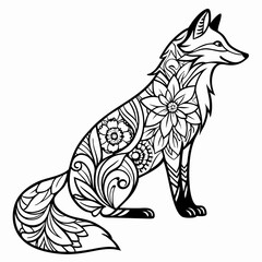 fox art illustration