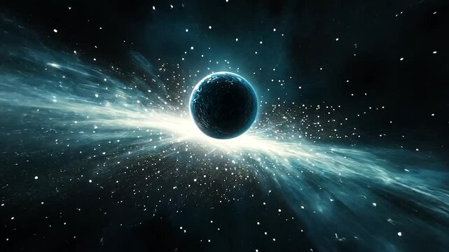 Cosmic Enigma: A Planet's Journey Through a Celestial Rift