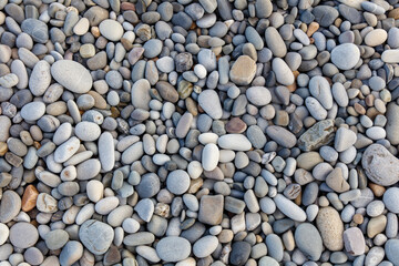 A pile of rocks with a variety of sizes and shapes