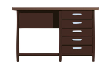 functional brown office desk