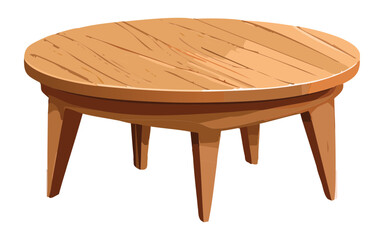 natural wood round coffee table