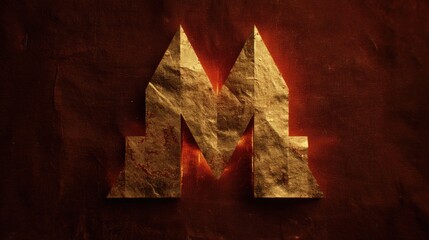 Golden Letter M in a Dimensional Perspective