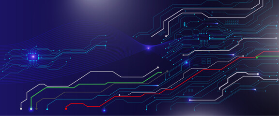 Internet of things tech innovative concept background