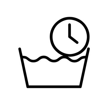 Soak before washing laundry symbol