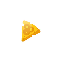 yellow monkey cheese vector icon