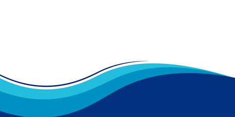 Curved Header and Footer Element. Vector.