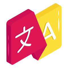      Vector design of language translator icon © Vectorslab