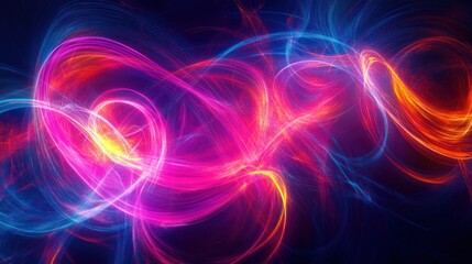 Abstract swirling energy lines