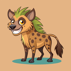 Hyena vector art illustration.