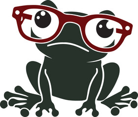 funny frog cartoon character