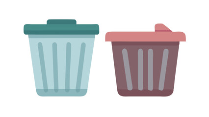 trash can isolated on white