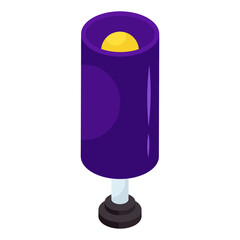 A modern design icon of lamp