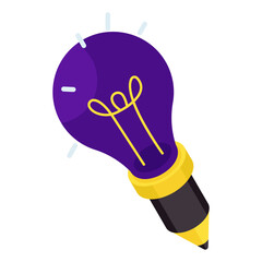 Modern design icon of creative writing 