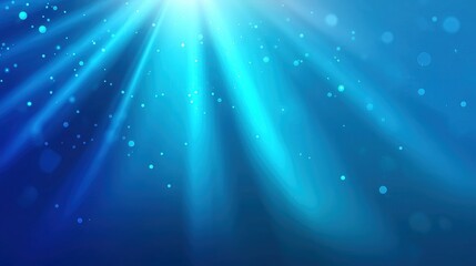 Blue abstract light ray background