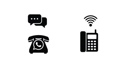 wireless communication icons
