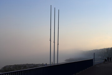 Mist over Nice, France
