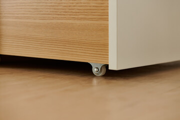 The rickety wheel of the drawer bed