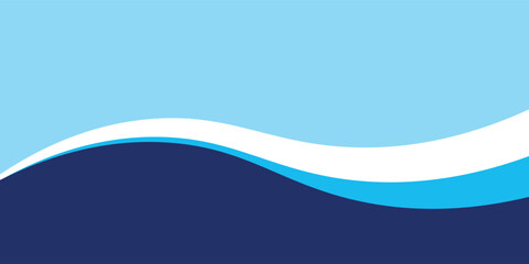 Sea waves layered vector background illustration and sea beach vector illustration eps10