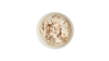 Creamy Cinnamon Dessert Recipe  Images isolated on transparent background