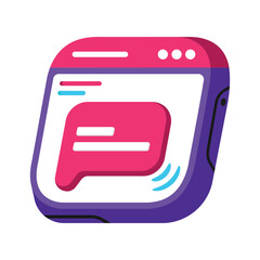 Obraz premium Feedback Chat Vector style icon. Eps 10 file