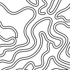 Abstract Black and White Line Pattern Background