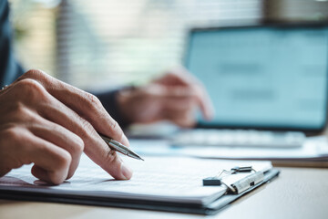 Accounting audit statement report. Finance auditing budget, cost, payroll.