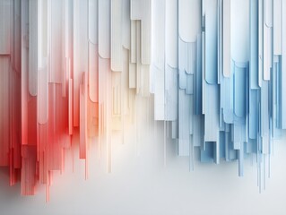 Abstract Color Cascade Background with Vertical Lines