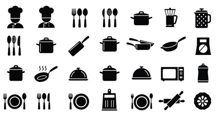 kitchen icons set