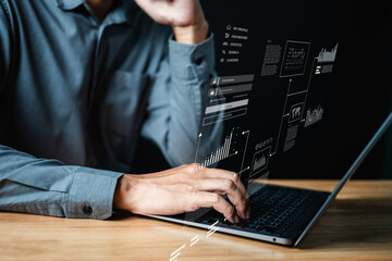 Data analysis interface database. Analyst information system. Business technology research.