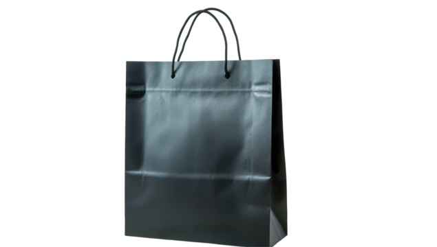 Dark gray shopping bag, simple design