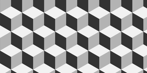 Abstract square white cubic square shape backdrop texture. cube geometric wall and floor vector diamond hexagon triangle wallpaper background.	