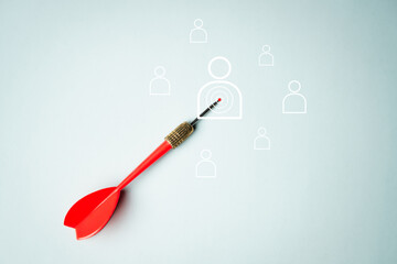 customer engagement target. target audience market. audience customer.