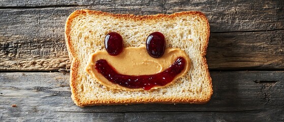 Happy face sandwich