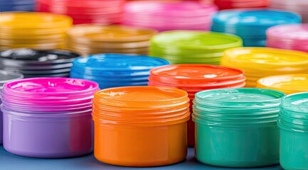 Colorful paint containers (1)