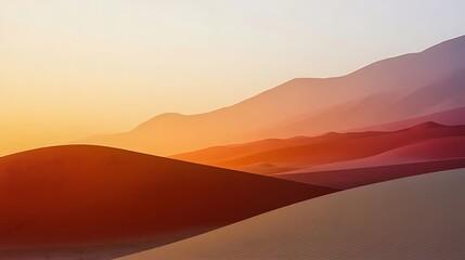 sunset over mountains