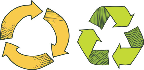 sketch drawing illustration vector design collection icon logo symbol recycling material