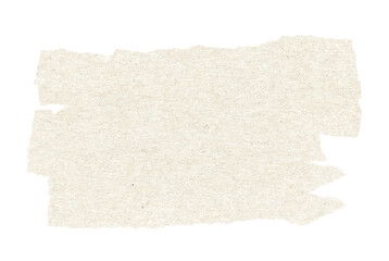 Beige Torn Paper Strip on Transparent Background A Versatile Texture for Digital Art and Design Projects with Natural Fiber Detail