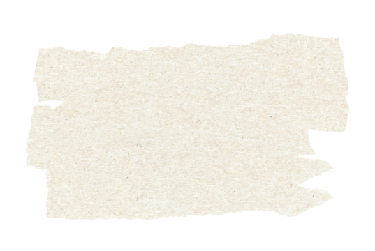 Beige Torn Paper Strip on Transparent Background A Versatile Texture for Digital Art and Design Projects with Natural Fiber Detail