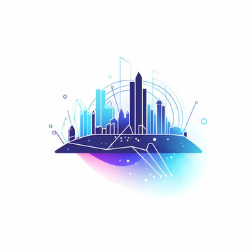Abstract Cityscape Illustration