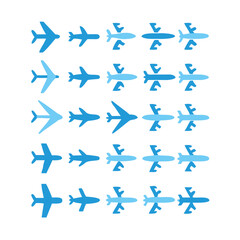 Illustration Vector graphic of plane icon. Fit for traffic, public, passenger etc. airplane icon.Illustration Vector graphic of Plane Formation icon template.gmail send icon airplane.icon a5 airplane.