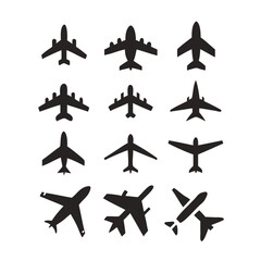 Illustration Vector graphic of plane icon. Fit for traffic, public, passenger etc. airplane icon.Illustration Vector graphic of Plane Formation icon template.gmail send icon airplane.icon a5 airplane.