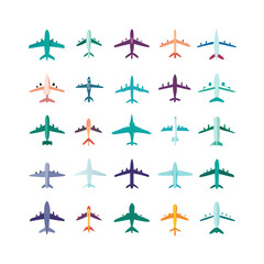 Illustration Vector graphic of plane icon. Fit for traffic, public, passenger etc. airplane icon.Illustration Vector graphic of Plane Formation icon template.gmail send icon airplane.icon a5 airplane.