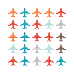Illustration Vector graphic of plane icon. Fit for traffic, public, passenger etc. airplane icon.Illustration Vector graphic of Plane Formation icon template.gmail send icon airplane.icon a5 airplane.