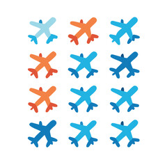 Illustration Vector graphic of plane icon. Fit for traffic, public, passenger etc. airplane icon.Illustration Vector graphic of Plane Formation icon template.gmail send icon airplane.icon a5 airplane.