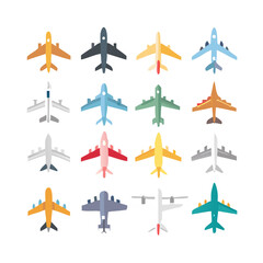 Obraz premium Illustration Vector graphic of plane icon. Fit for traffic, public, passenger etc. airplane icon.Illustration Vector graphic of Plane Formation icon template.gmail send icon airplane.icon a5 airplane.