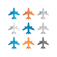 Illustration Vector graphic of plane icon. Fit for traffic, public, passenger etc. airplane icon.Illustration Vector graphic of Plane Formation icon template.gmail send icon airplane.icon a5 airplane.