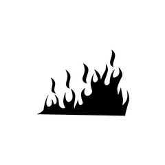 black fire silhouette icon