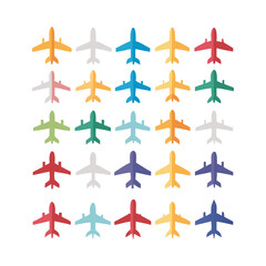 Illustration Vector graphic of plane icon. Fit for traffic, public, passenger etc. airplane icon.Illustration Vector graphic of Plane Formation icon template.gmail send icon airplane.icon a5 airplane.