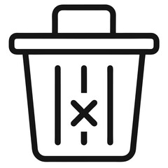 vector trash icon